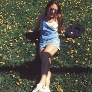 Adorable Jean Overalls Dress!